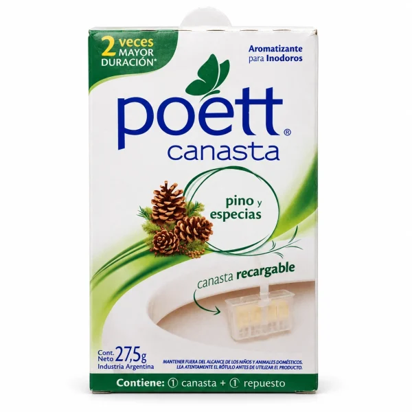 Poett Canasta recargable para inodoros