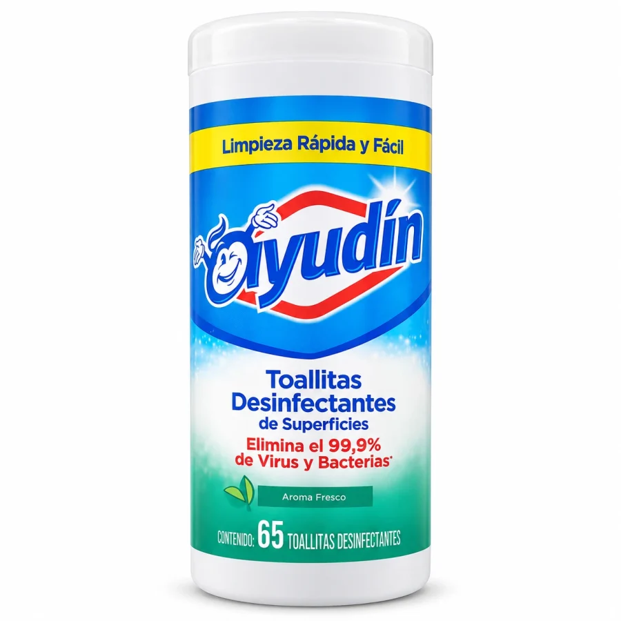 Ayudín Tubo Toallitas desinfectantes x 65