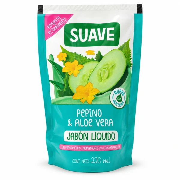 Suave Jabón líquido de manos repuesto 220ml