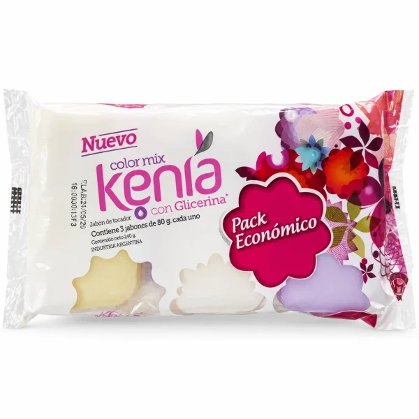 Kenia pack económico x 3 jabón tocador