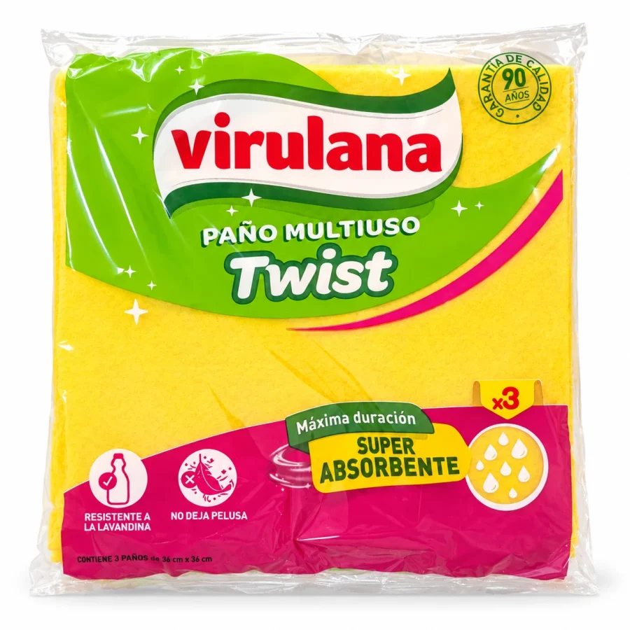 Virulana Paño Multiuso Twist x3