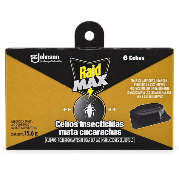 Raid Max cebos mata cucarachas x6