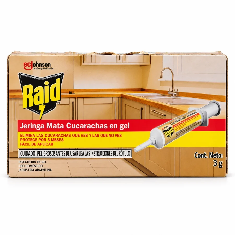 Raid Jeringa mata cucarachas en gel