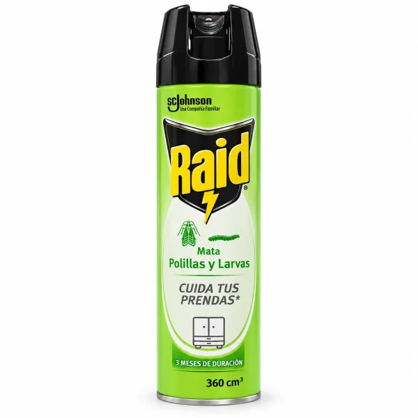Raid Aerosol polillas y larvas