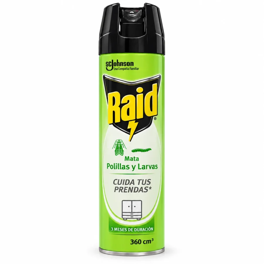Raid Aerosol polillas y larvas