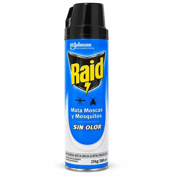 Raid Aerosol moscas y mosquitos s/ olor