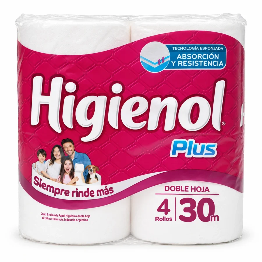 Higienol Plus doble hoja x4 30mts