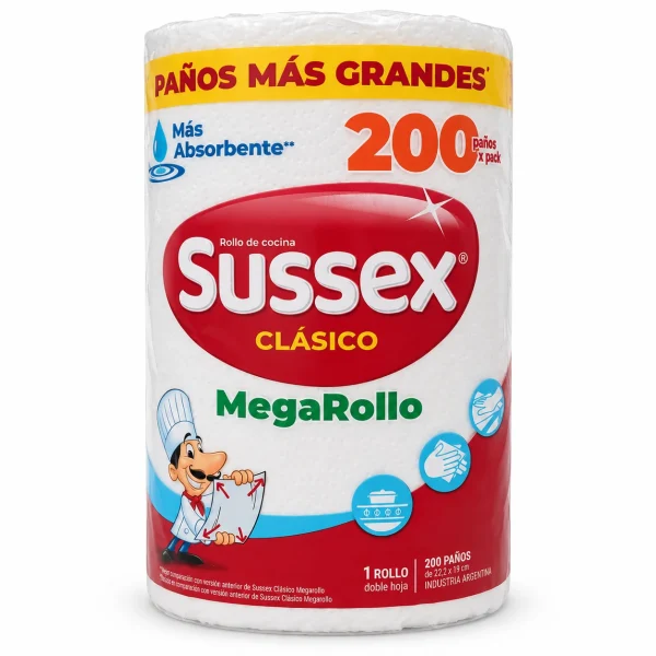 Sussex Mega Rollo 200 paños