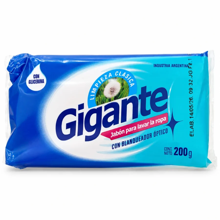 Jabón en pan Gigante 200gr