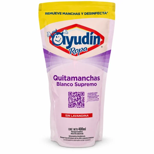 Ayudín Quitamanchas Blanco Supremo s/ Lavandina 400ml