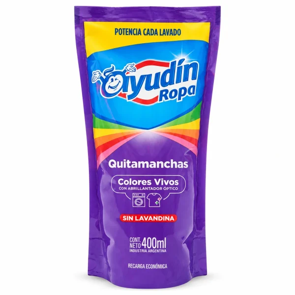 Ayudín Quitamanchas Colores Vivos s/ Lavandina 400ml