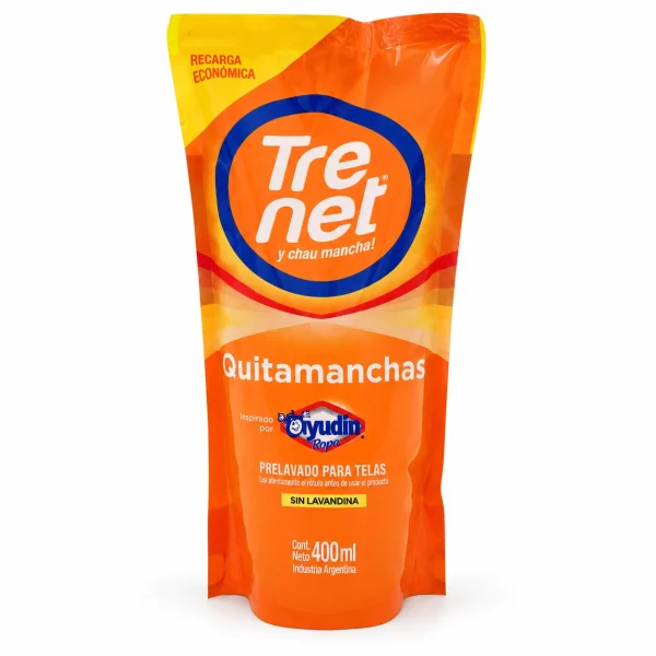 Trenet Quitamanchas prelavado recarga 400ml